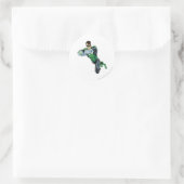 グリーンランタン – 漫画、両腕を前方 ラウンドシール (バッグ)