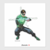 グリーンランタン&白熱［赤熱］光を放つリングや輪 シール (シート)