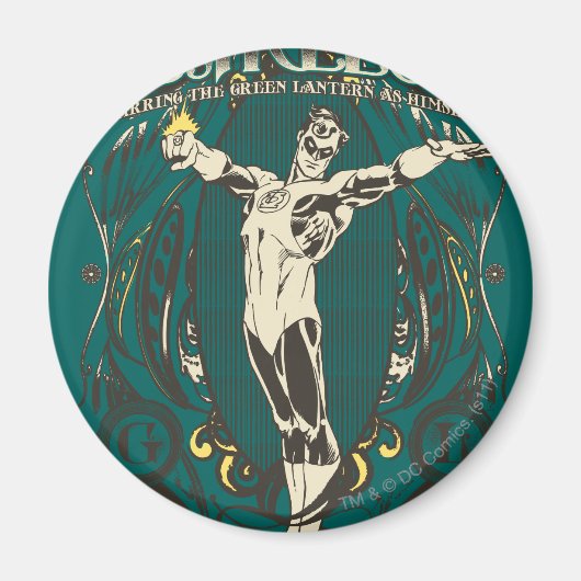 グリーンランタン – "Fearless"ポスター マグネット (正面)