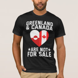 グリーンランドとカナダは売り物ではない Tシャツ