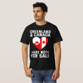 グリーンランドとカナダは売り物ではない Tシャツ (正面フル)