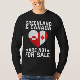 グリーンランドとカナダは売り物ではない Tシャツ