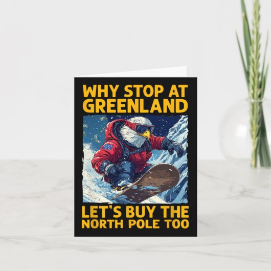 グリーンランドとノースでのアメリカワシのスノーボード カード (正面)