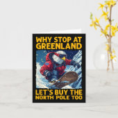 グリーンランドとノースでのアメリカワシのスノーボード カード (黄色い花)