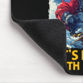 グリーンランドとノースでのアメリカワシのスノーボード マウスパッド (コーナー)