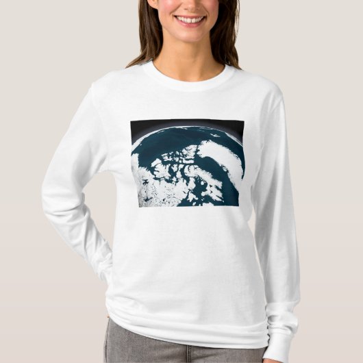グリーンランドと北極圏の海 Tシャツ (正面)