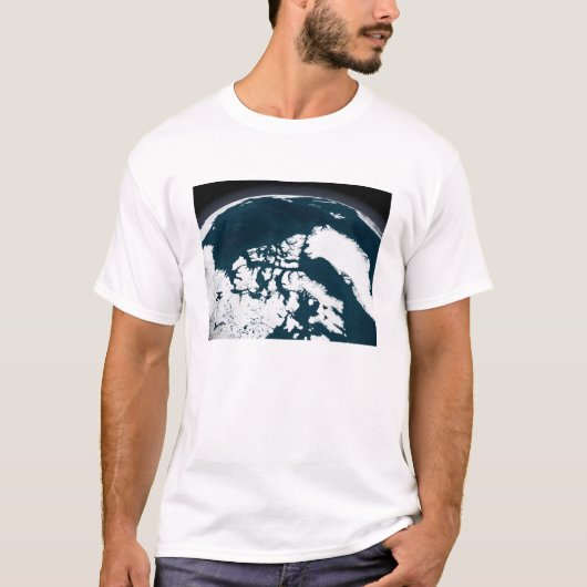 グリーンランドと北極圏の海 Tシャツ (正面)