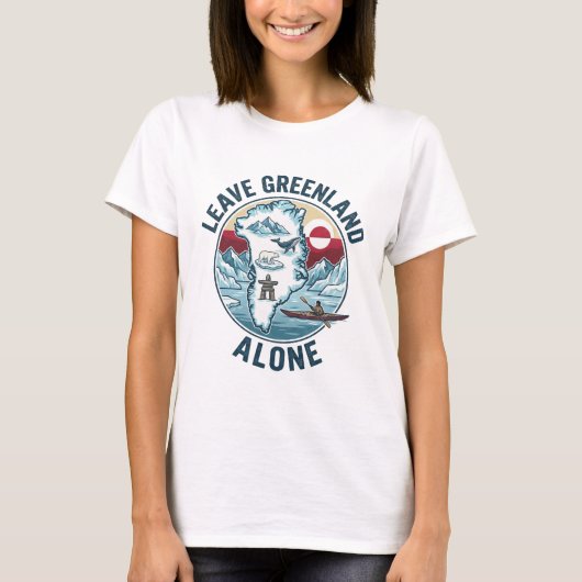 グリーンランドに干渉するな Tシャツ (正面)