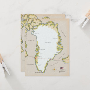 グリーンランドのイラスト地図