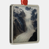 グリーンランドのソンドレストロム氷河 メタルオーナメント (右)
