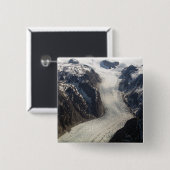 グリーンランドのソンドレストロム氷河 缶バッジ (正面&裏面)