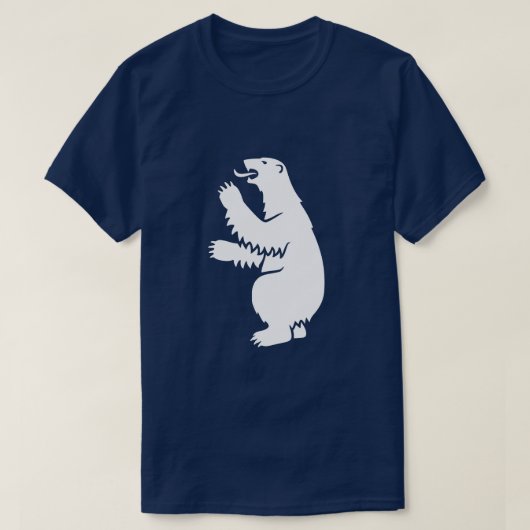 グリーンランドのホッキョクグマの紋章 Tシャツ (デザイン正面)