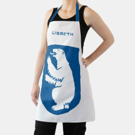 グリーンランドのヴィンテージ デンマーク王室紋章 エプロン