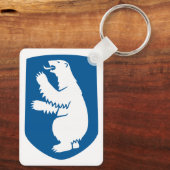 グリーンランドのヴィンテージ デンマーク王室紋章 キーホルダー (裏面)