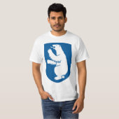 グリーンランドのヴィンテージ デンマーク王室紋章 Tシャツ (正面フル)