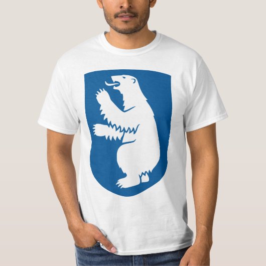 グリーンランドのヴィンテージ デンマーク王室紋章 Tシャツ (正面)