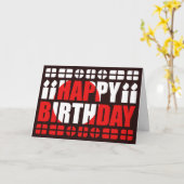グリーンランドの国旗の誕生日カード カード (黄色い花)