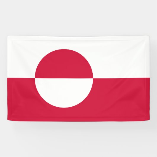 グリーンランドの国旗 横断幕 (横)