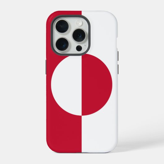 グリーンランドの国旗、Apple iPhone 15 Pro Case-Mate iPhoneケース (裏面)