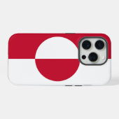 グリーンランドの国旗、Apple iPhone 15 Pro Case-Mate iPhoneケース (裏面横)