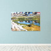 グリーンランドの家 キャンバスプリント (インサイチュ (ウッドフロア))