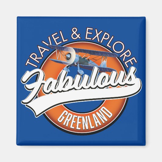 グリーンランドの旅を満喫 マグネット (正面)