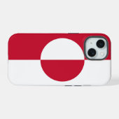 グリーンランドの旗のiPhone 15 Case-Mate iPhone 15ケース (裏面横)