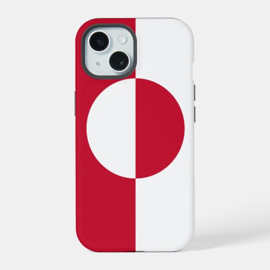 グリーンランドの旗のiPhone 15 Case-Mate iPhone 15ケース (裏面)