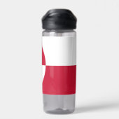 グリーンランドの旗を持つウォーターボトル ウォーターボトル (背面)