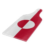 グリーンランドの旗を持つガラスのカッティングボードパドル カッティングボード (角)