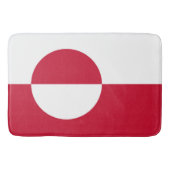 グリーンランドの旗を持つ大きなバスマット バスマット (正面)