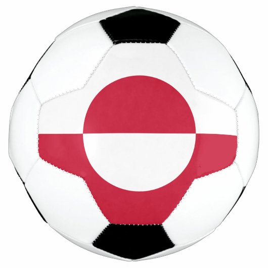 グリーンランドの旗 サッカーボール (正面)