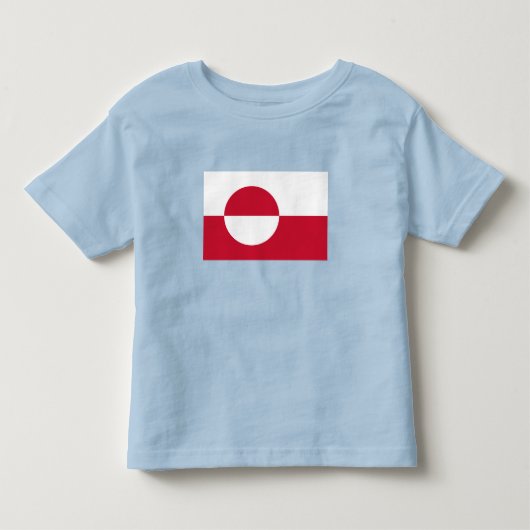 グリーンランドの旗 トドラーTシャツ (正面)