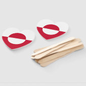 グリーンランドの旗 ハンドファン (組立なし)