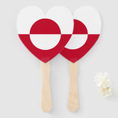 グリーンランドの旗 ハンドファン (正面&裏面)