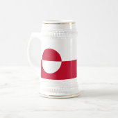 グリーンランドの旗 ビールジョッキ (正面左)