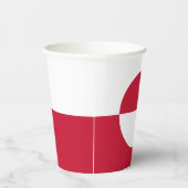 グリーンランドの旗 紙コップ (右)