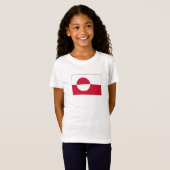 グリーンランドの旗 Tシャツ (正面フル)