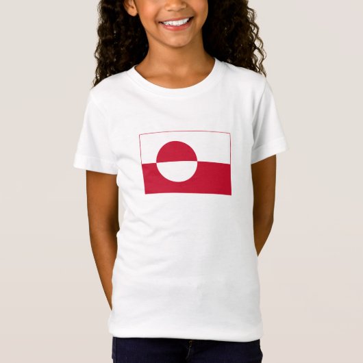 グリーンランドの旗 Tシャツ (正面)