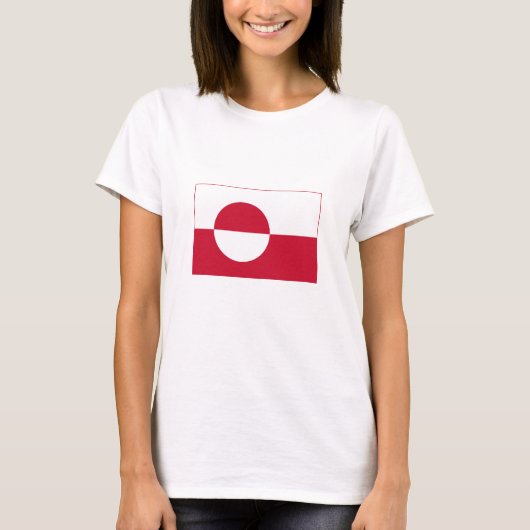 グリーンランドの旗 Tシャツ (正面)