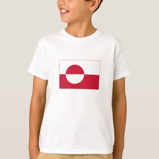 グリーンランドの旗 Tシャツ (正面)