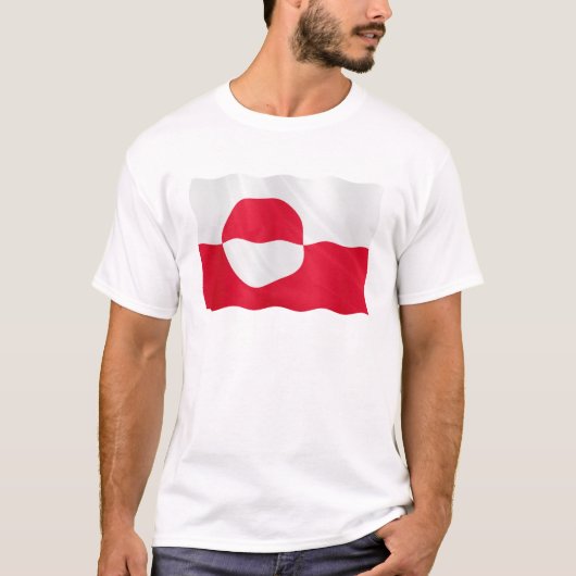 グリーンランドの旗 Tシャツ (正面)