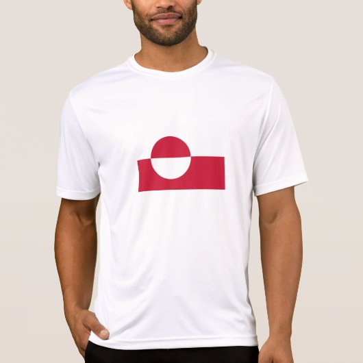 グリーンランドの旗Tシャツ Tシャツ (正面)