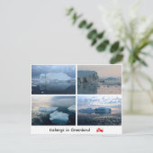 グリーンランドの氷山3 ポストカード (スタンド正面)