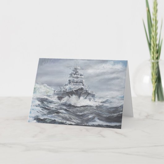 グリーンランドの海岸1900hrs 23rdMayの沖のビスマルク カード (正面)