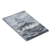 グリーンランドの海岸1900hrs 23rdMayの沖のビスマルク ノートブック (右側)