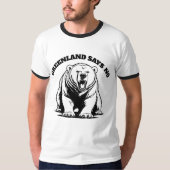グリーンランドはノーと言う Tシャツ (正面)