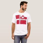 グリーンランドは売りに出されていない フラグ Tシャツ (正面フル)
