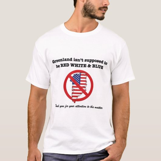グリーンランドは売り物じゃないTシャツ Tシャツ (正面)