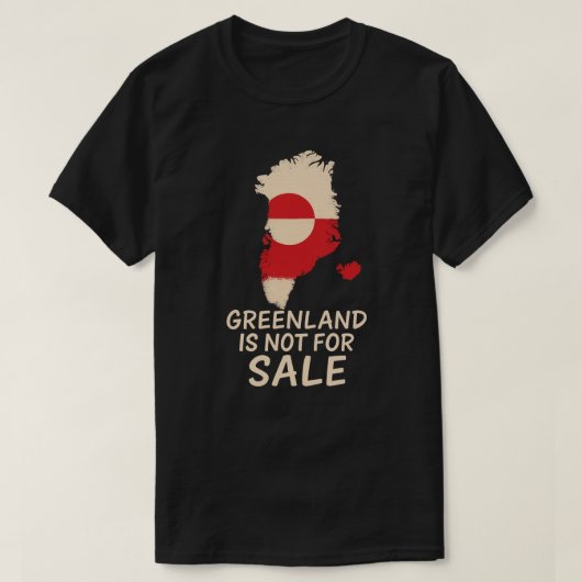 グリーンランドは売り物ではない Tシャツ (デザイン正面)